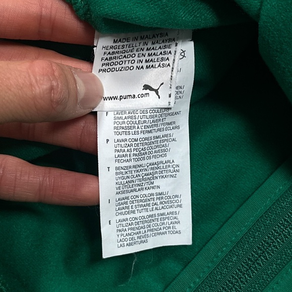 Puma Sporting CP Portugal Green White Track Jacket Mens Medium - Picture 6 of 9